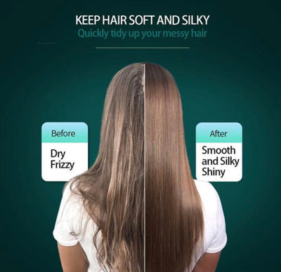 2-in-1 Hair Straightener Brush – Fast Heating & Anti-Frizz Styling"